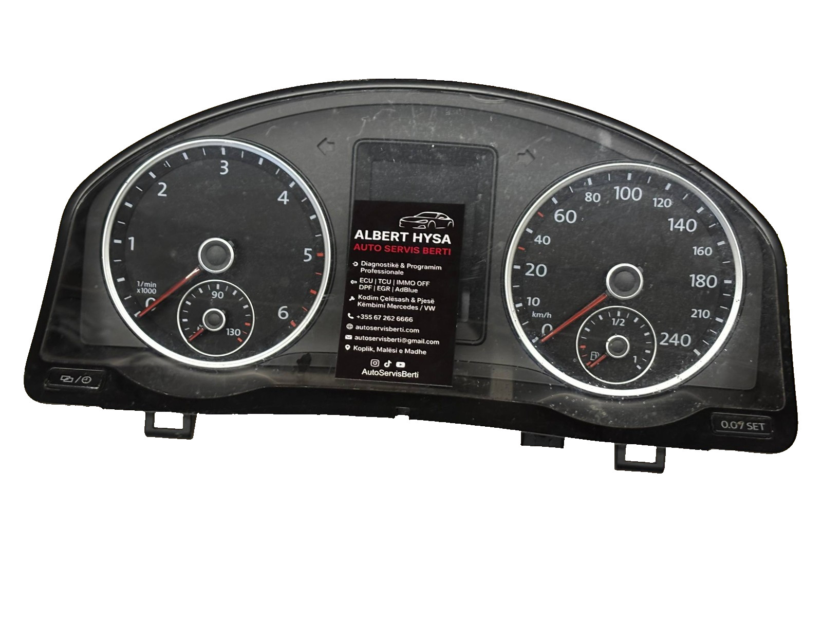 VW Tiguan Instrument Cluster 5N0920873A Speedometer Tachometer Panel