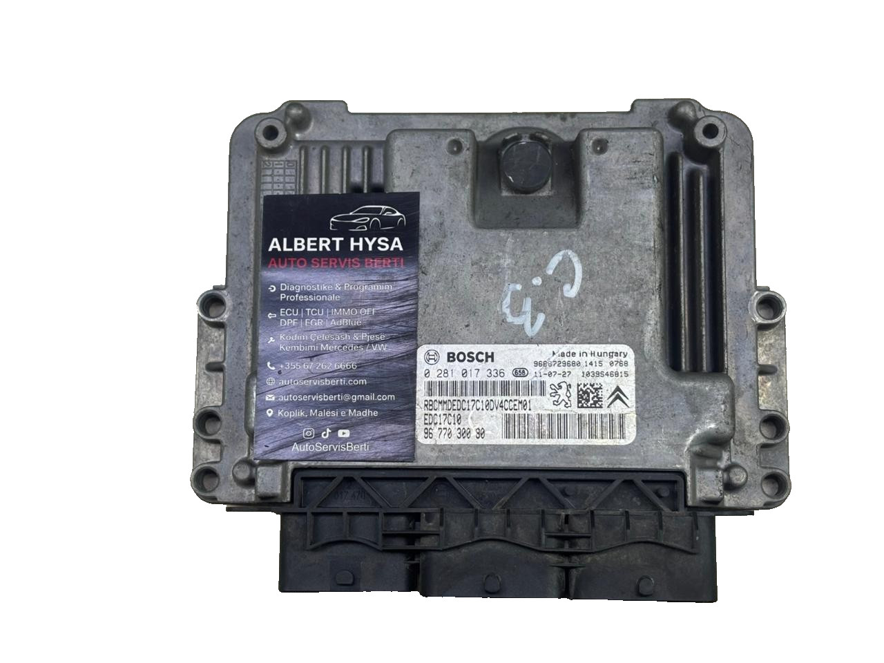 Peugeot Citroen ECU 9677030080 Bosch EDC17C10 0281017336 (Full Kit Available)