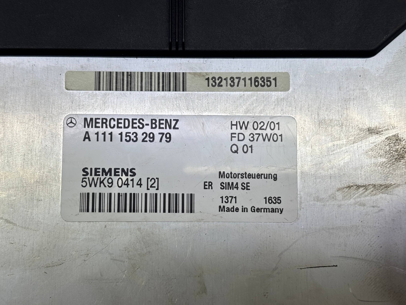 Mercedes ECU A1111532979 Siemens SIM4 SE 5WK90414 Engine Control Kit