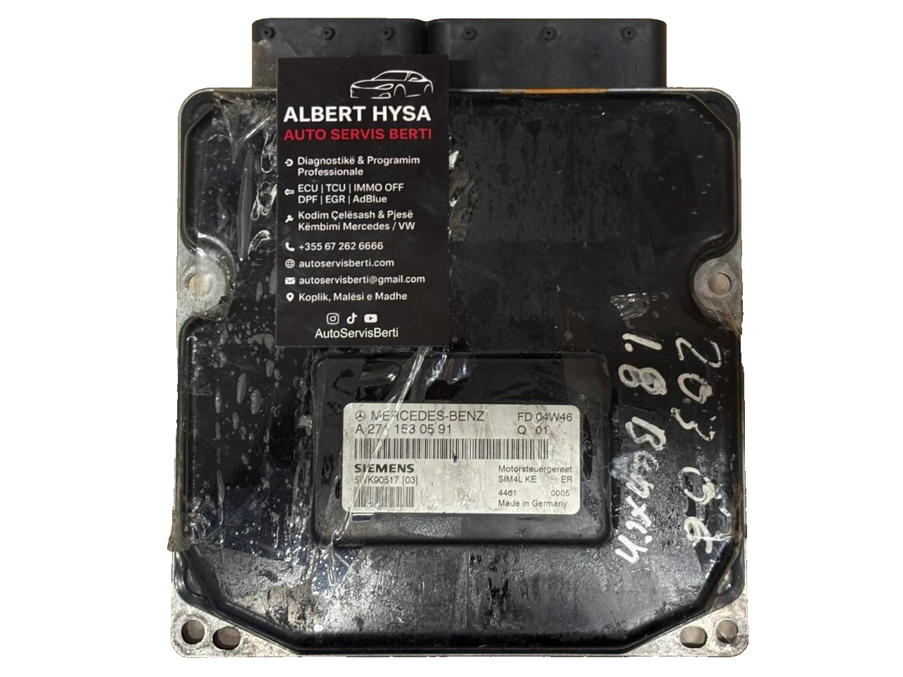 Mercedes ECU A2711530591 Siemens SIM4L 5WK90517 Engine Control Kit