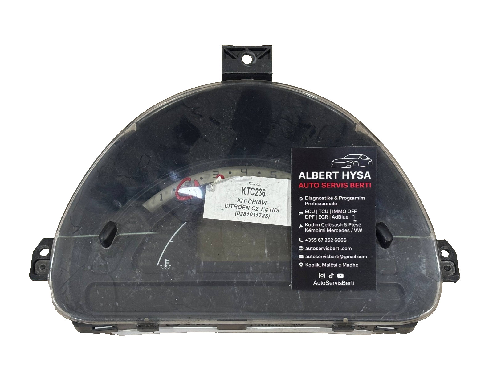 Citroen C2 C1 Sagem Speedometer Cluster P9652008280 21657537-1 Dashboard