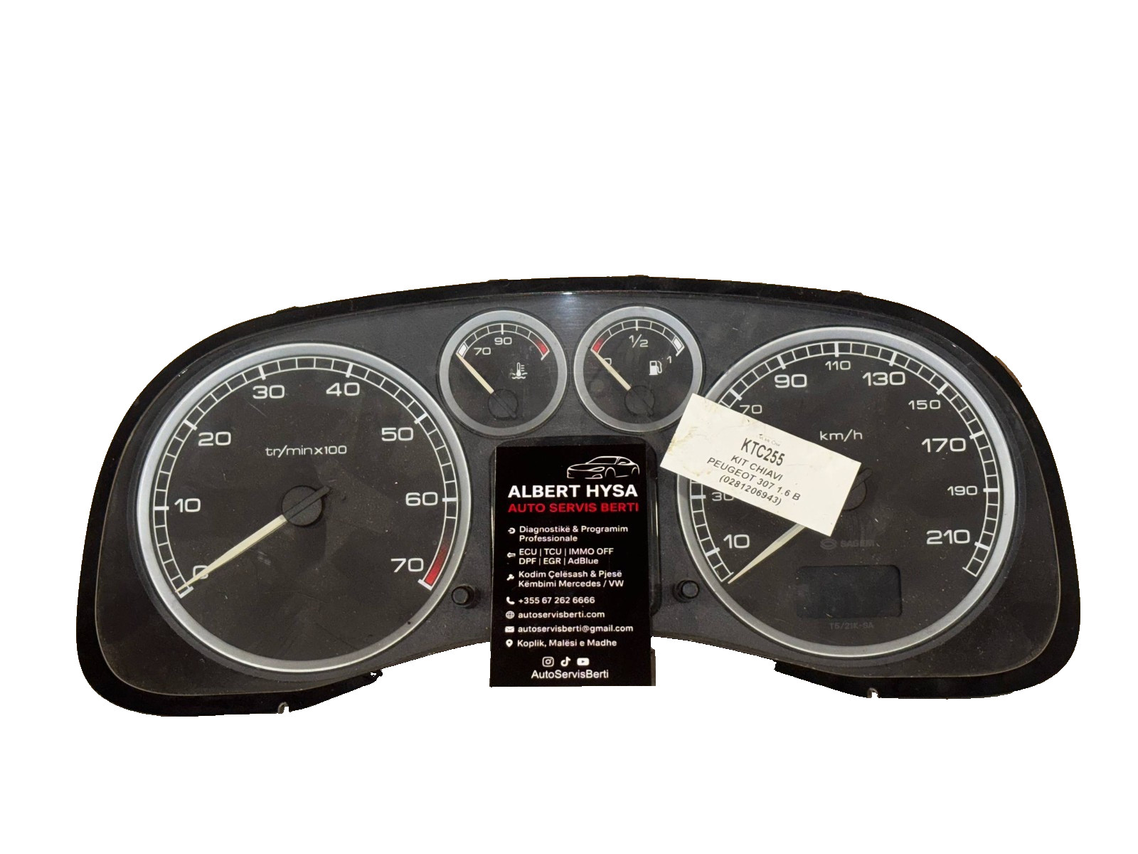 Peugeot Instrument Cluster P9645768480 | Sagem T5 | Speedometer Dash Unit
