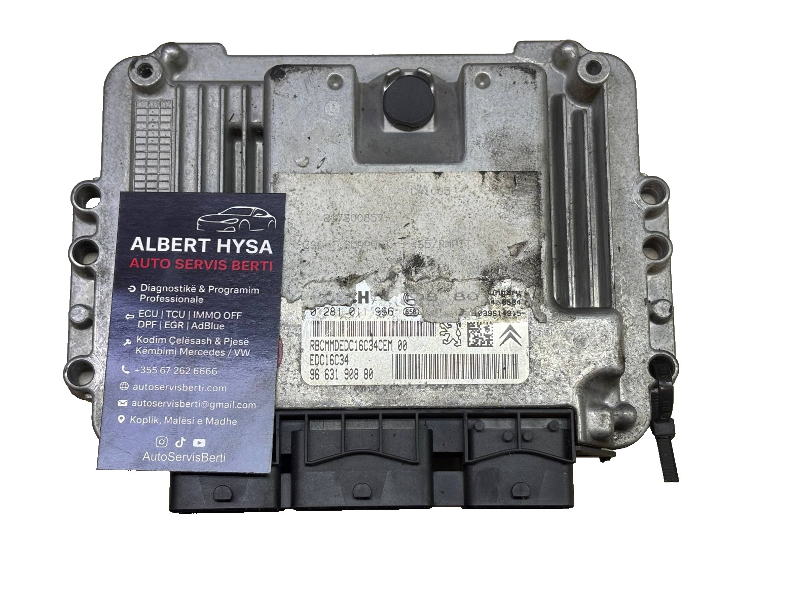 Peugeot/Citroen ECU Bosch EDC16C34 9663190880 – Engine Control Unit 0281011966