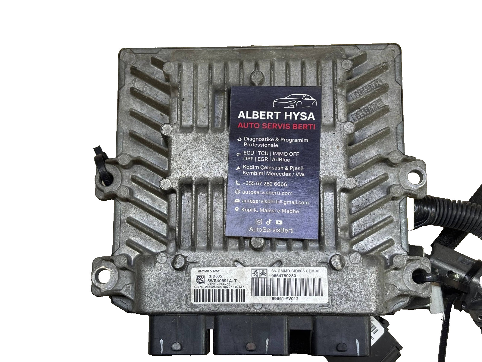 Peugeot Citroën ECU Siemens SID805 9664780280 SW9658914580 5WS40691A-T – Engine