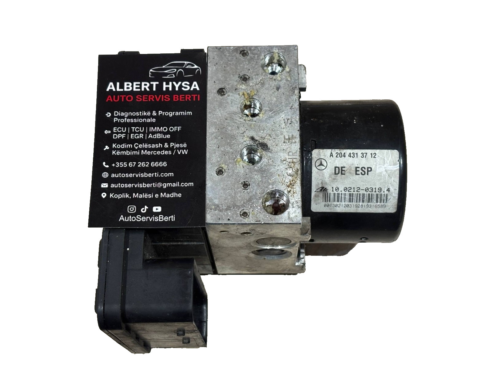 Mercedes ABS ESP Pump A2044313712 Control Module A2045455132 Bosch 10.0212-0319.