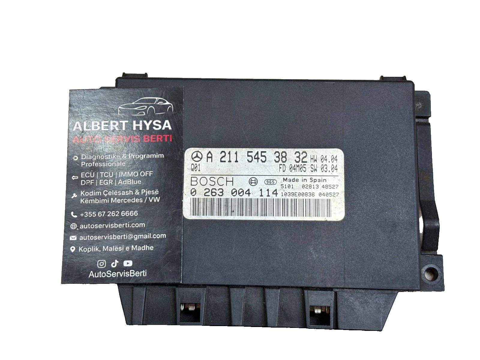 Mercedes Parking Sensor Module A2115453832 Bosch 0263004114 PDC Controller