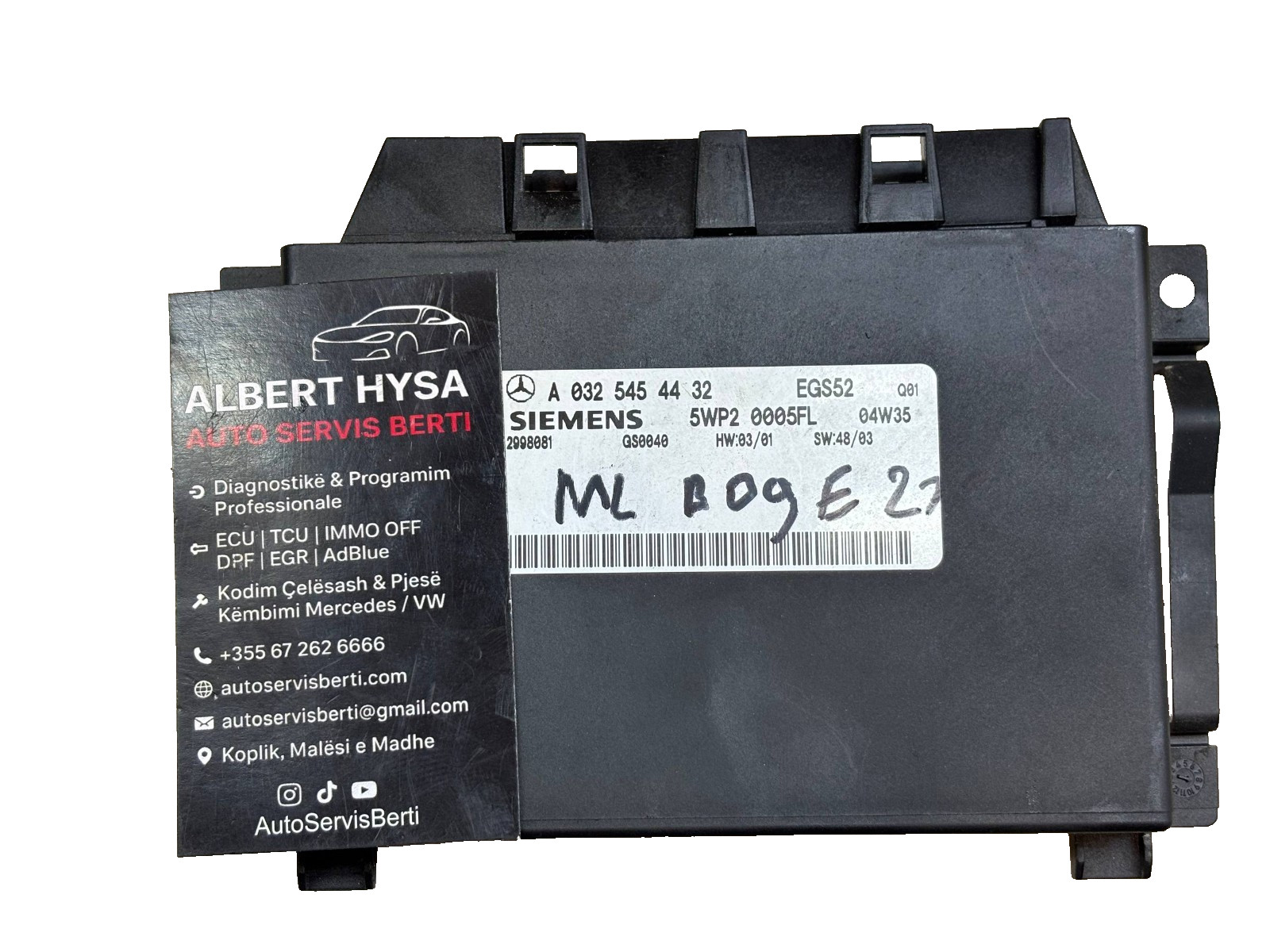 Mercedes EGS52 Transmission Control Unit A0325454432 5WP20005FL Siemens TCU
