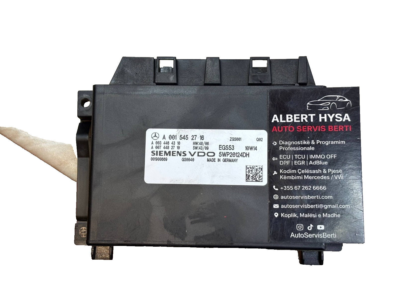 Mercedes EGS53 Transmission Control Unit A0015452716 5WP20124DH Siemens TCU