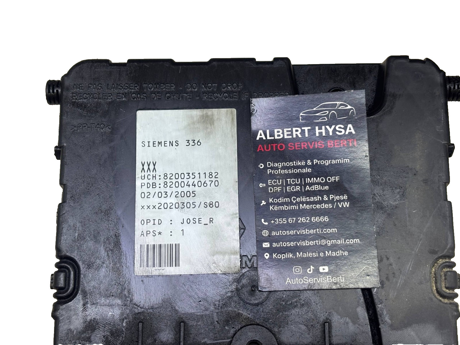 Renault UCH BCM 8200351182 – Siemens 8200440670 Body Control Unit