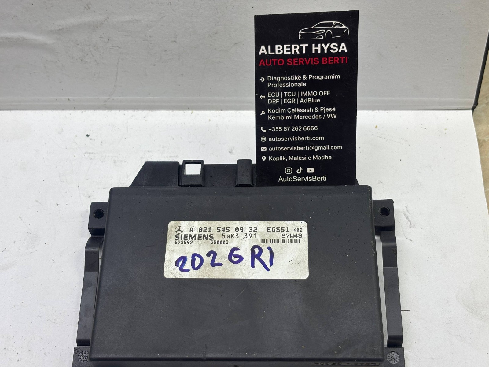 Mercedes EGS51 Transmission Control Unit A0215450932 – Siemens 5WK3391 TCU