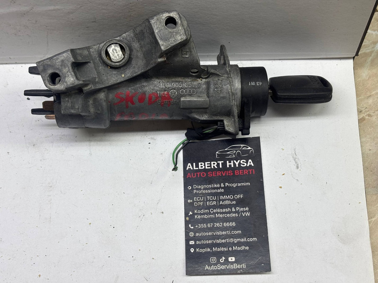 VW Ignition Lock Module 4B0905851C – Key Reader / Immobilizer Unit