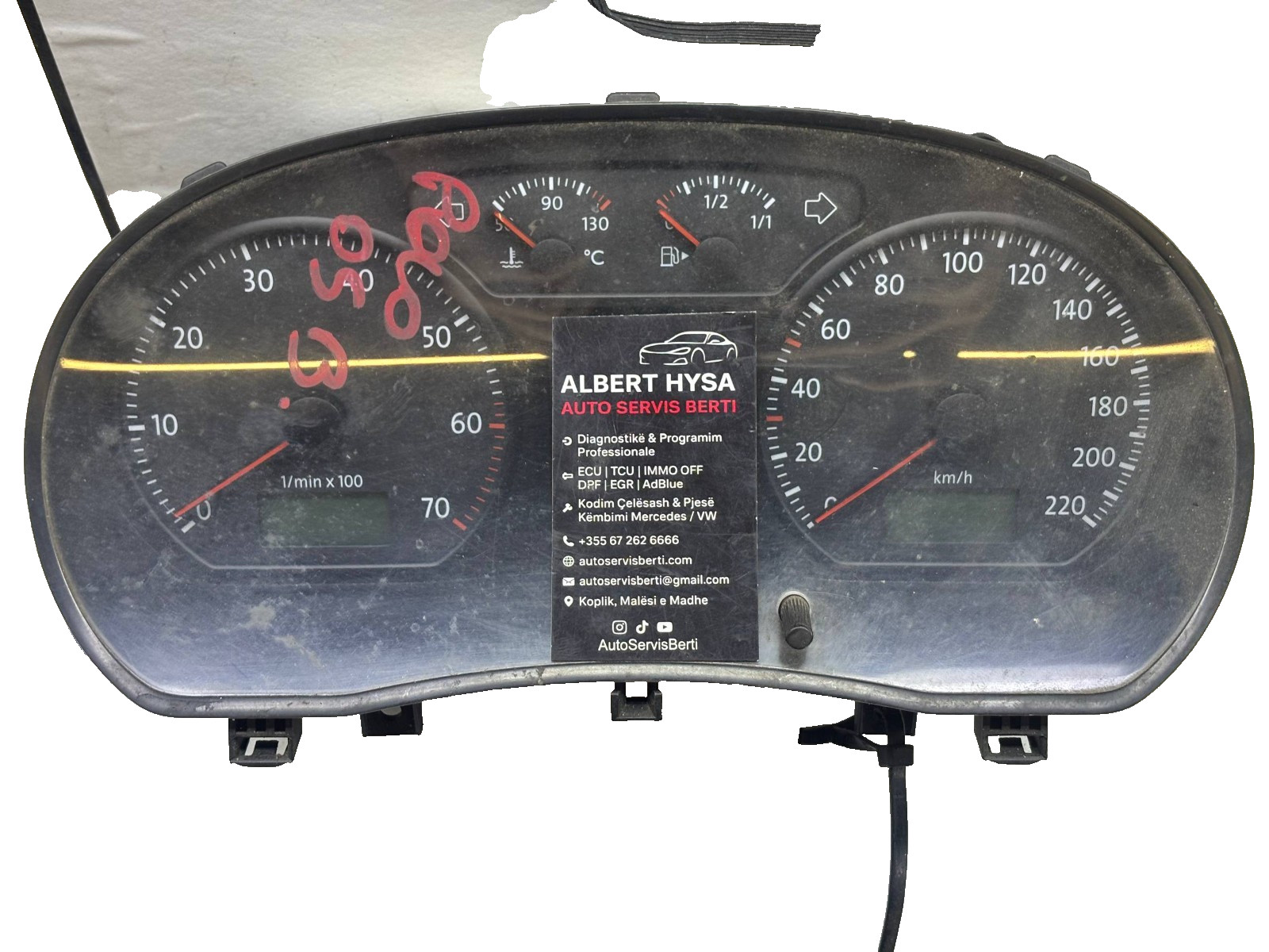 Instrument Cluster VDO 110080320003A – VDO Dashboard Speedometer Unit