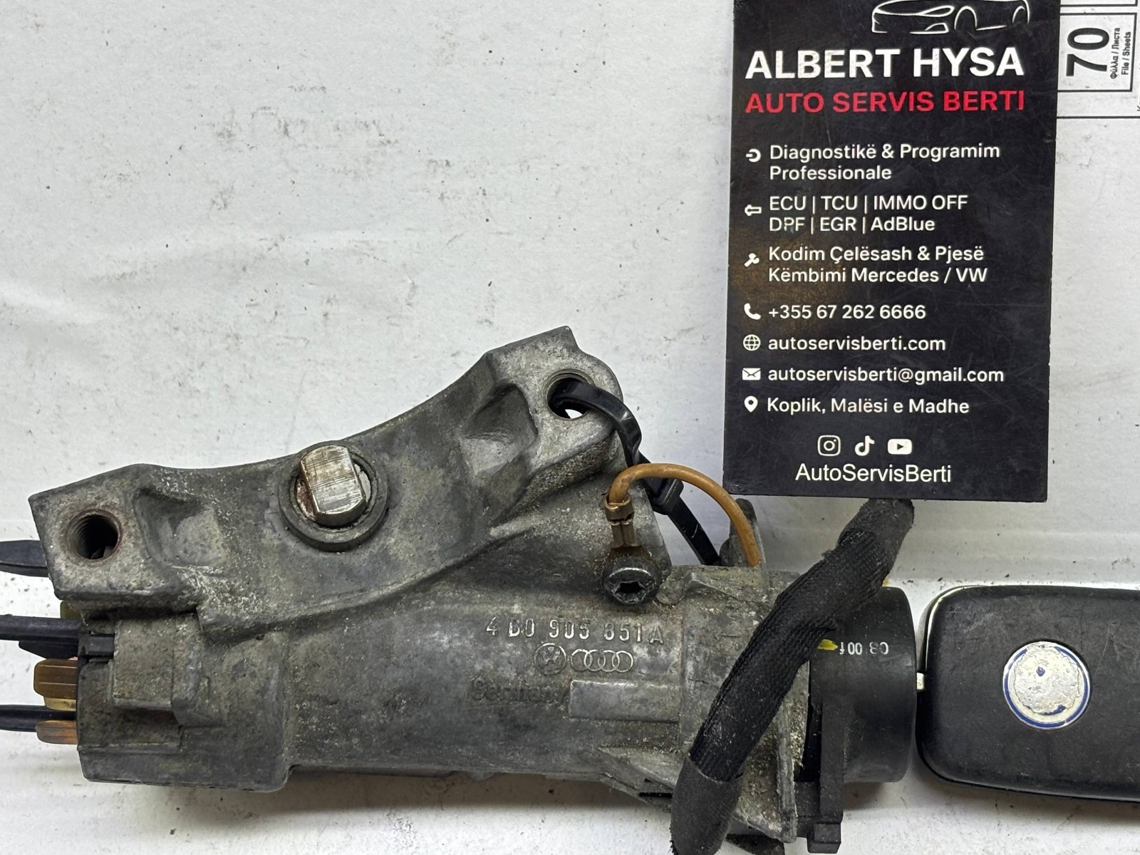 VW Audi Ignition Lock Module 4B0905851A – Immobilizer Key Reader