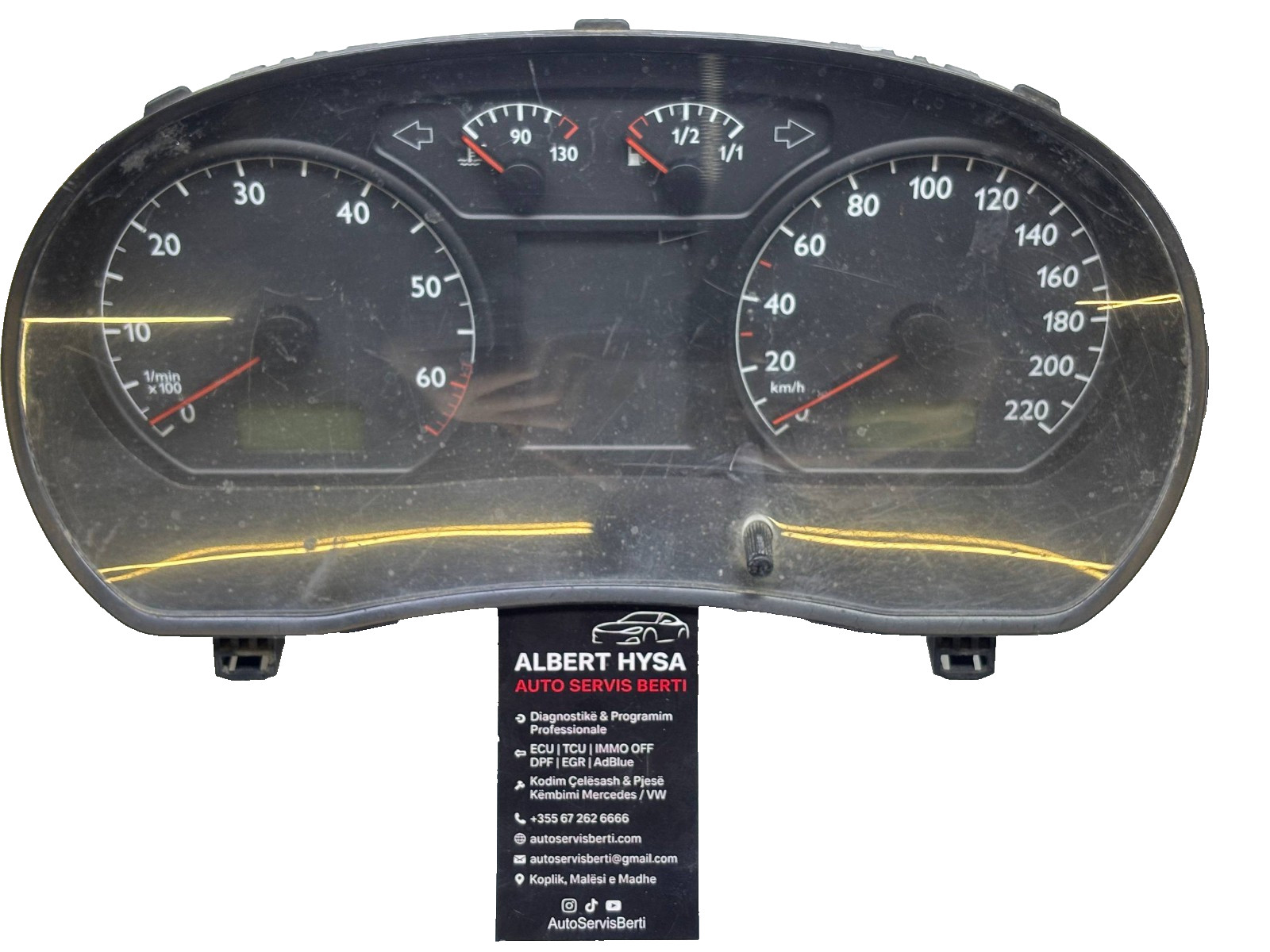 Instrument Cluster 6Q0920800P – VDO 110080124023 – Dashboard Speedometer Unit