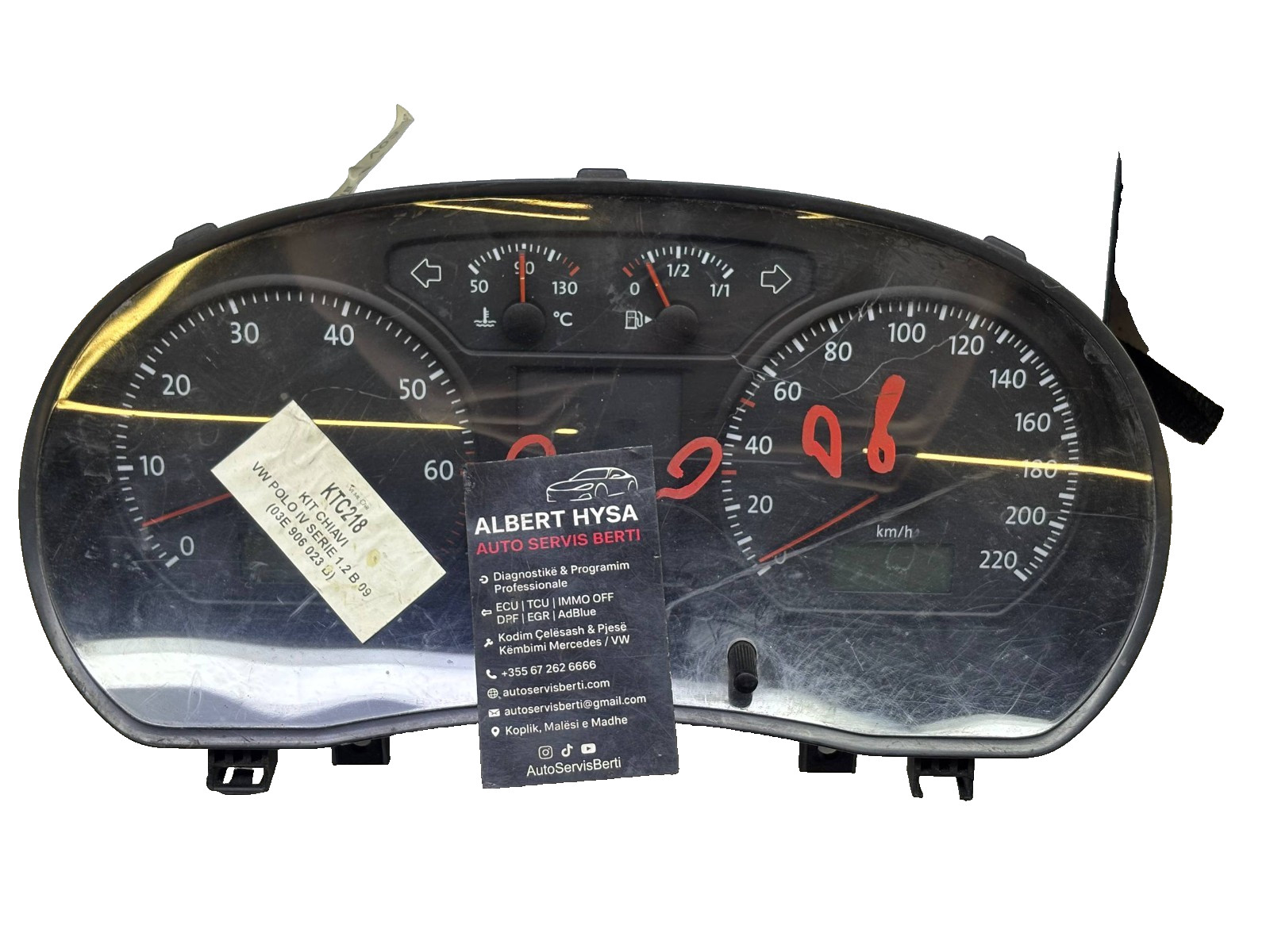 VW Instrument Cluster 6Q0920804 – VDO Dashboard Speedometer Unit