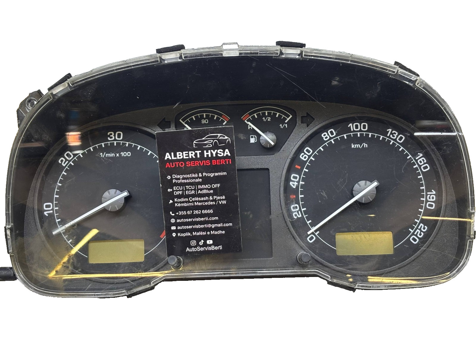 Skoda Instrument Cluster 1U0920810F – VDO Dashboard Speedometer Unit