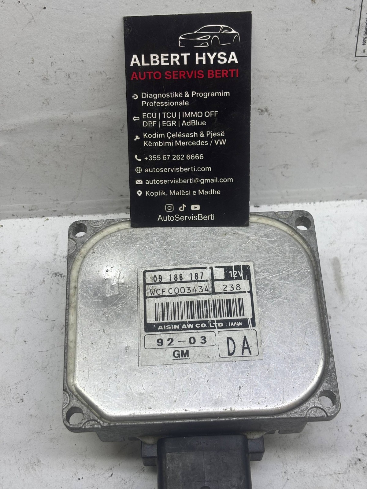 Opel ECU 09186187 – WCF003434 238 Engine Control Unit