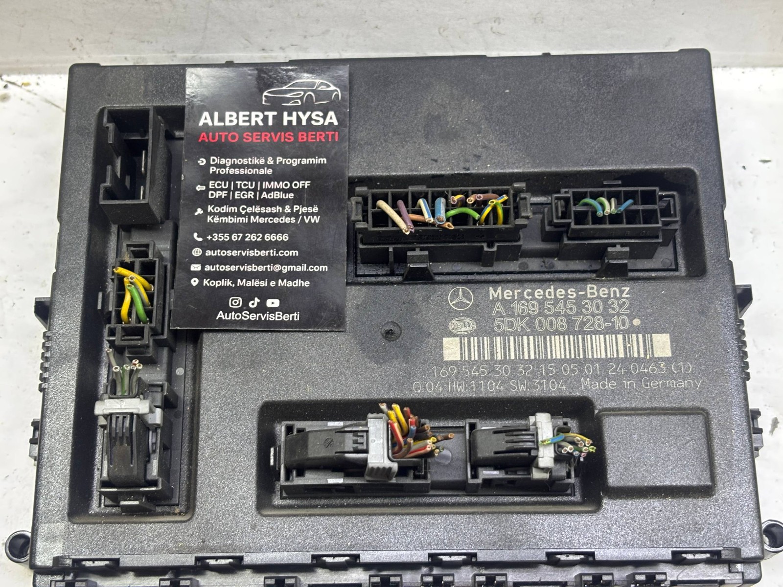 Mercedes A-Class W169 SAM BCM Body Control Module A1695453032 5DK008728-10