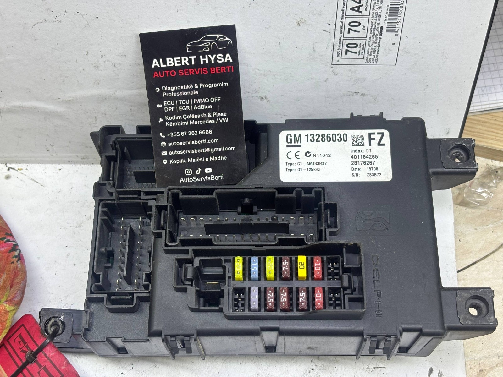 GM BCM Fuse Box Body Control Module 13286030 FZ 401154265 ZS3B72