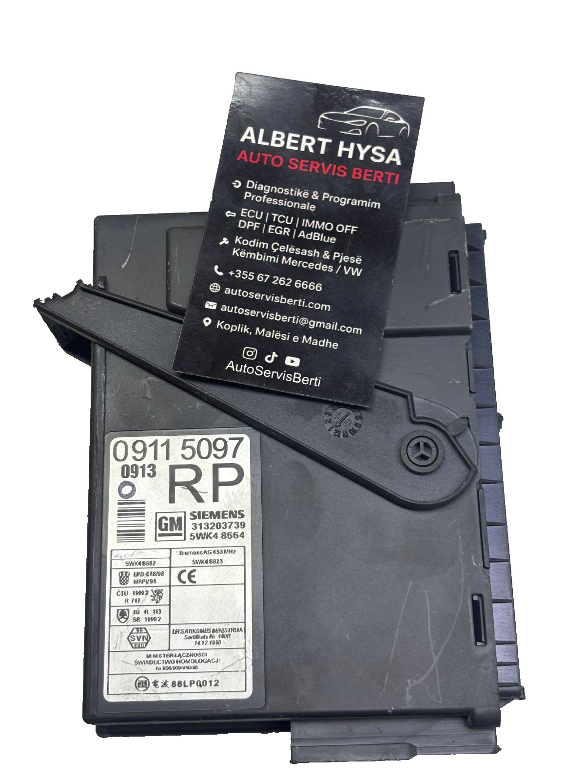 Opel IMMO / Remote Receiver Module Siemens AG 09115097 RP 5WK48664 433MHz