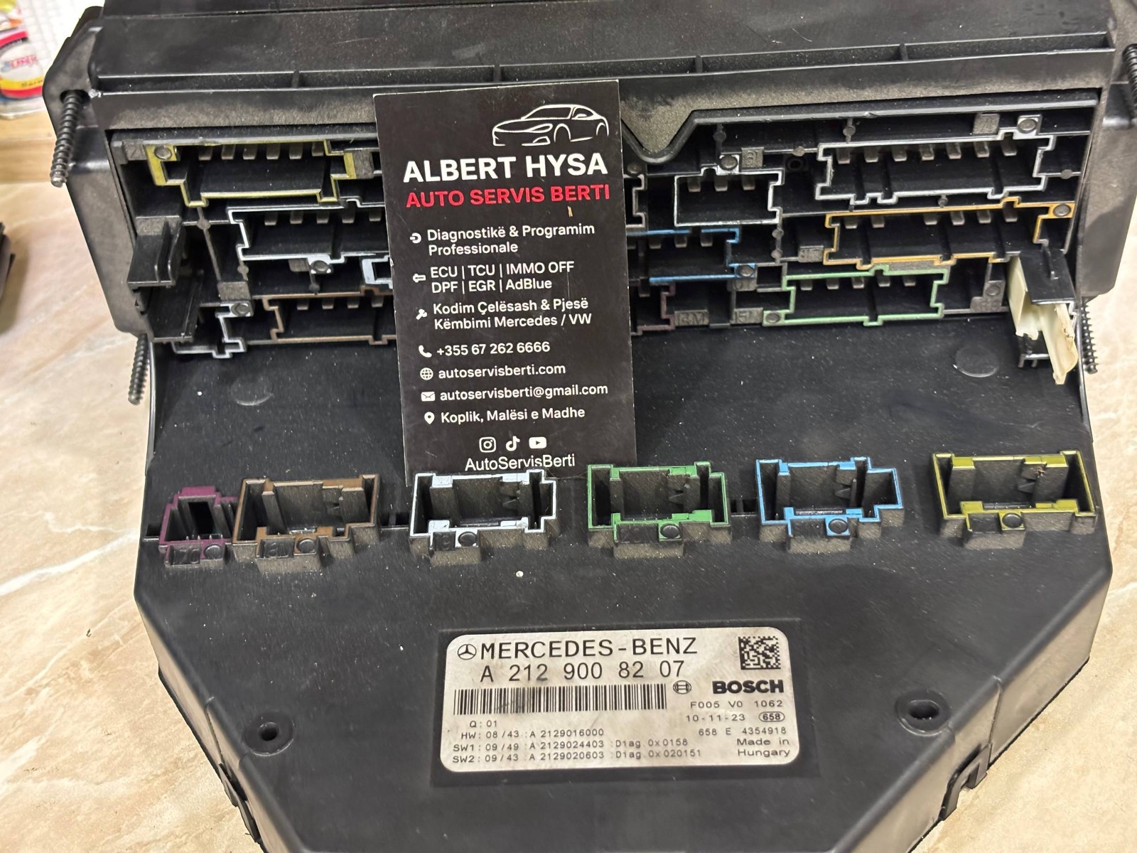 A2129008207 Mercedes-Benz SAM Control Module Front/Rear OEM