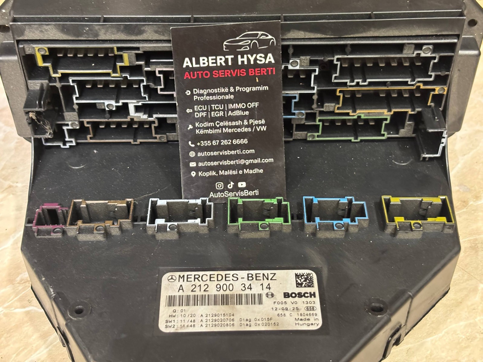 A2129003414 Mercedes-Benz SAM Control Module Front/Rear OEM