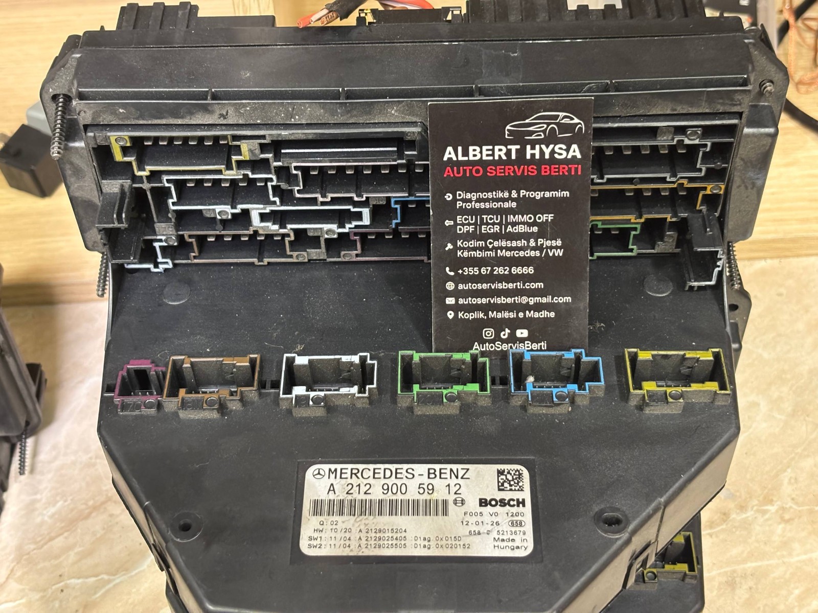 A2129005912 Mercedes-Benz SAM Control Module Front/Rear OEM