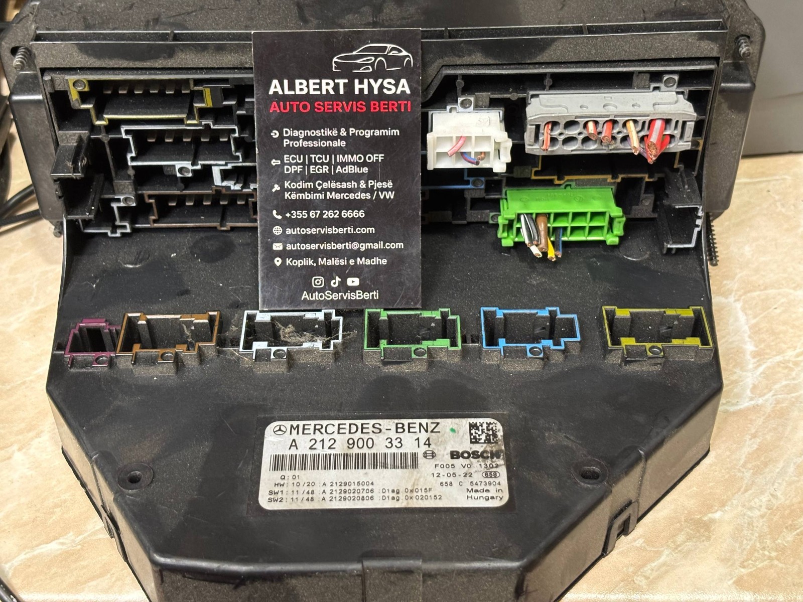 A2129003314 Mercedes-Benz SAM Control Module Front/Rear OEM