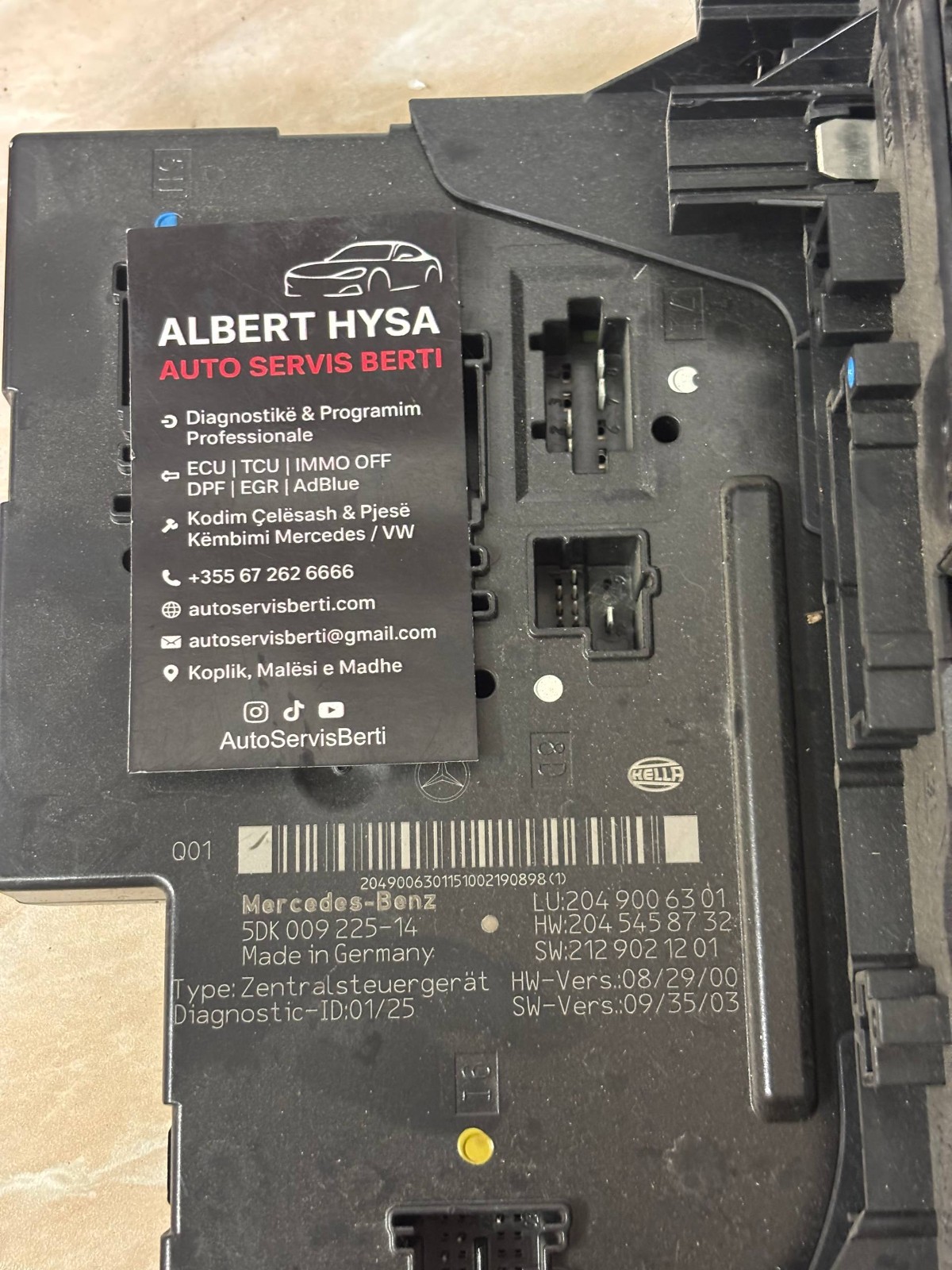 2049006301 Mercedes-Benz SAM Control Module Siemens 5DK009225-14