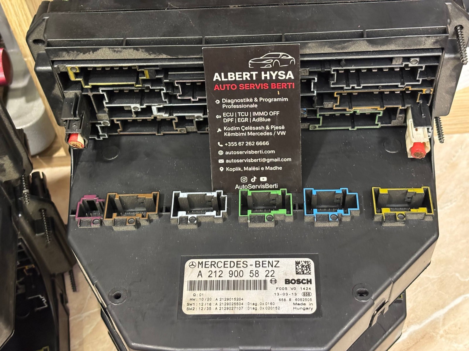A2129005822 Mercedes-Benz SAM Control Module Front/Rear OEM