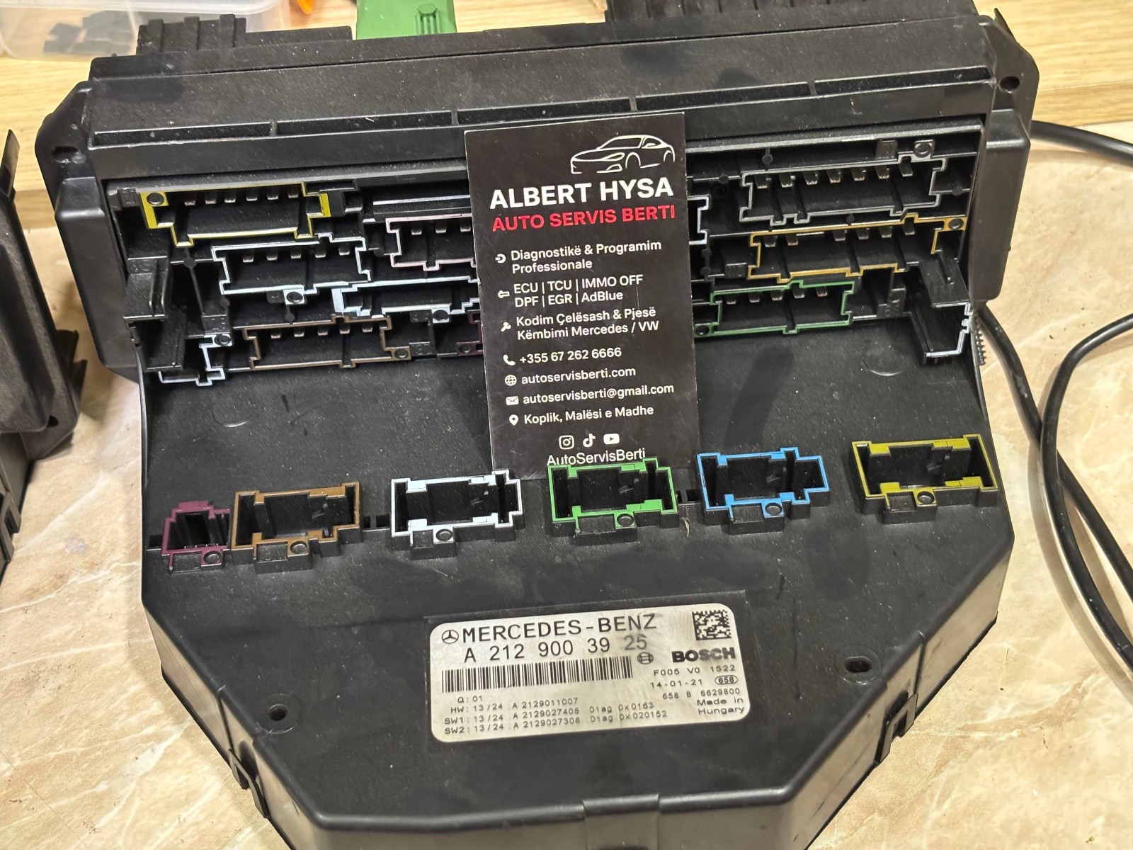 A2129003925 Mercedes-Benz SAM Control Module Front/Rear OEM