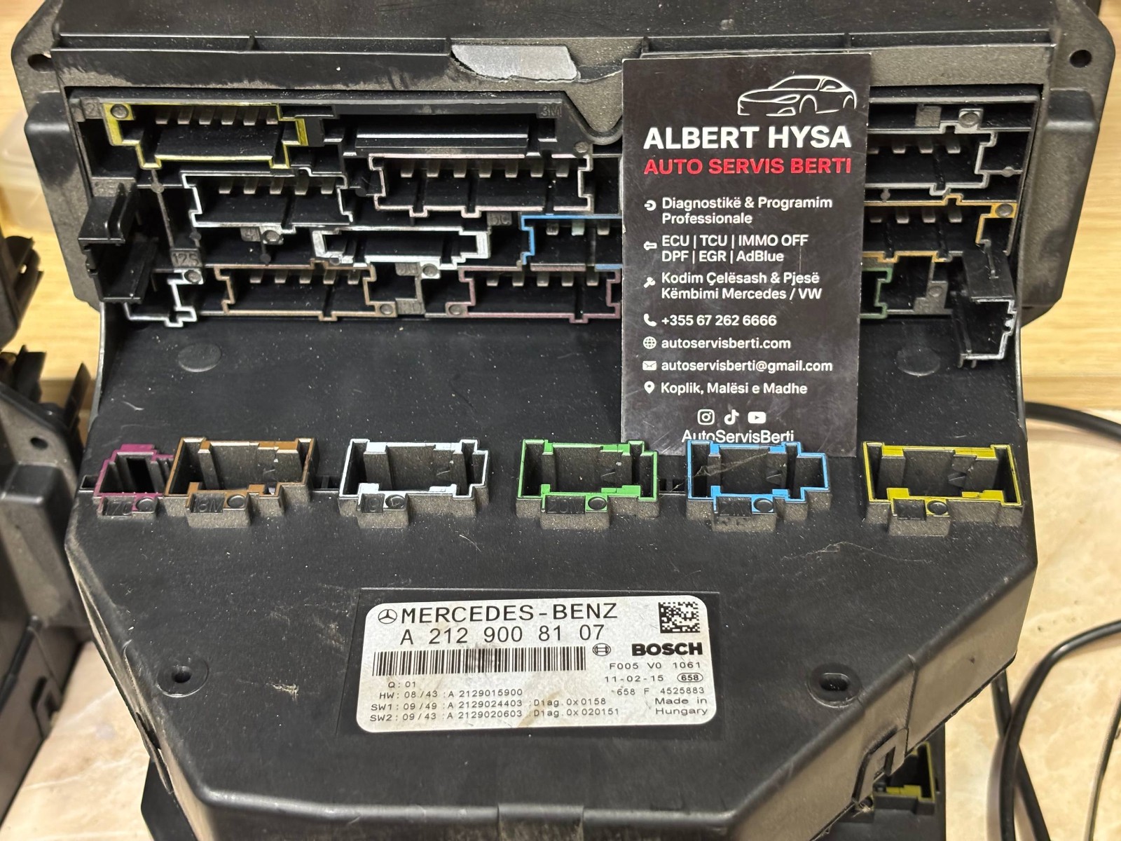 A2129008107 Mercedes-Benz SAM Control Module Front/Rear OEM