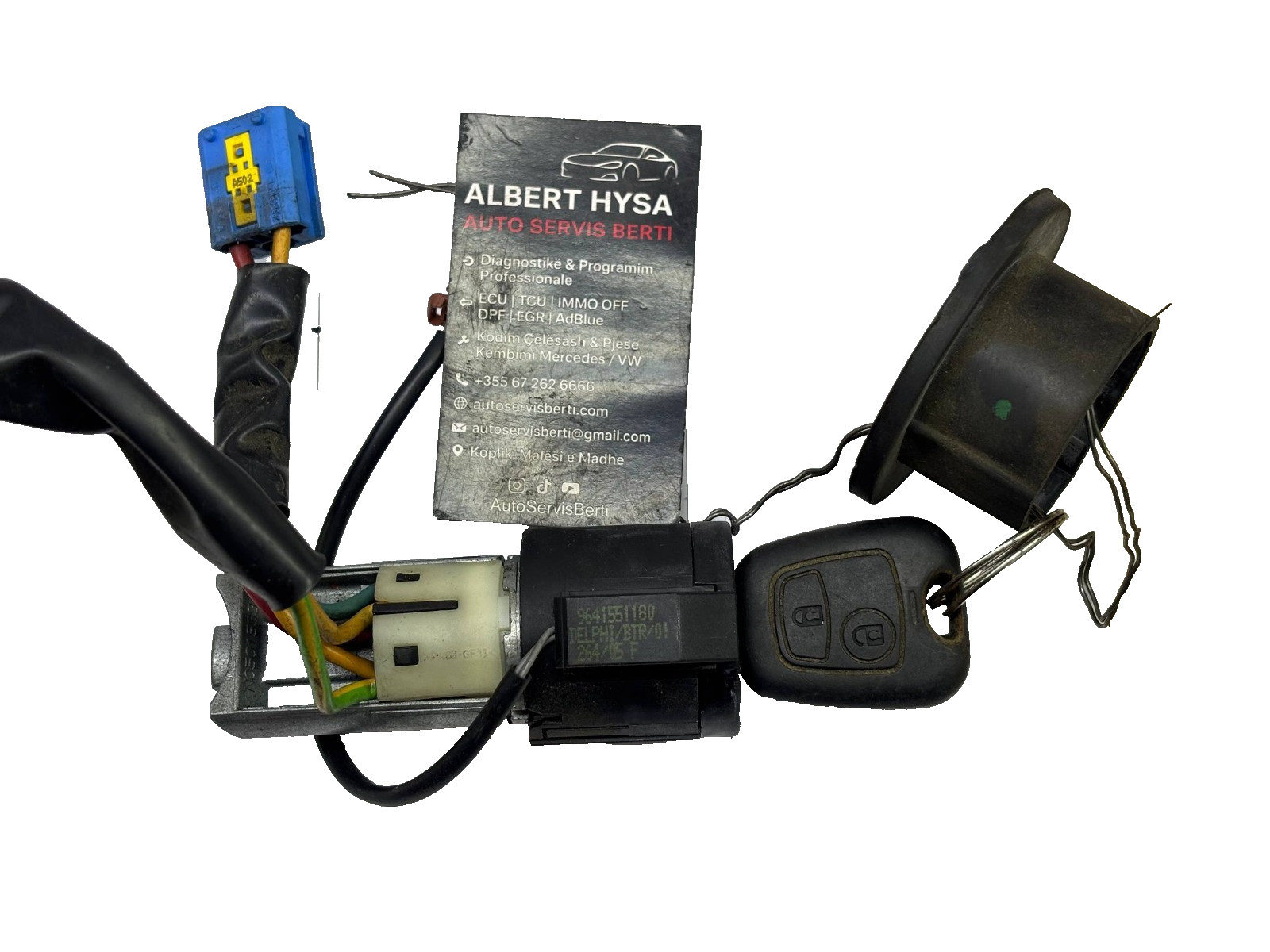 Delphi EZS Electronic Ignition Switch Module 9641551180 OEM + Original Key