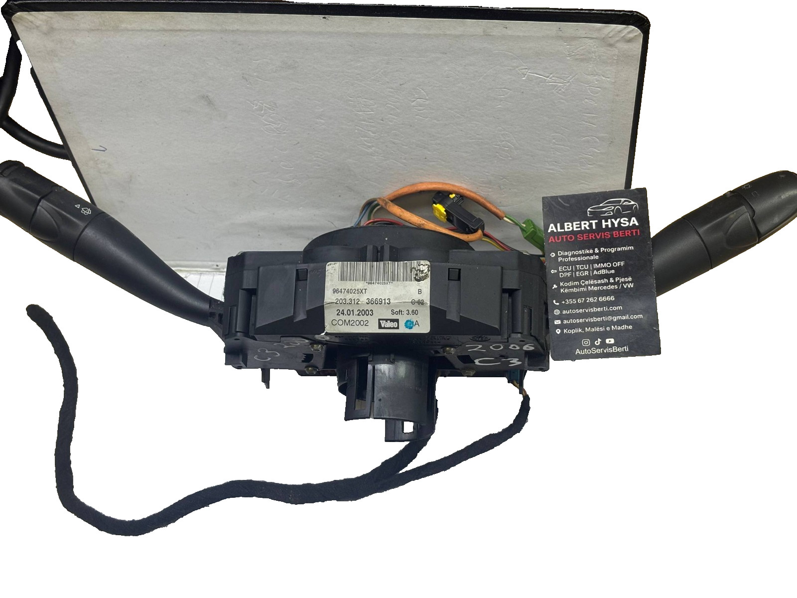 Valeo COM2002 Steering Column Switch Module 96474025XT OEM