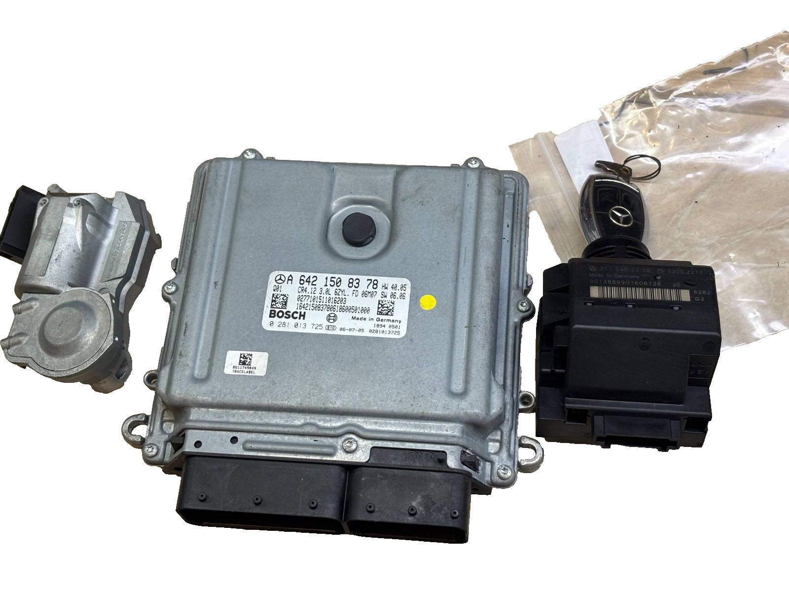 Mercedes-Benz ECU EZS ELV Complete Kit A6421508378 / A2115452308 / A2034621130