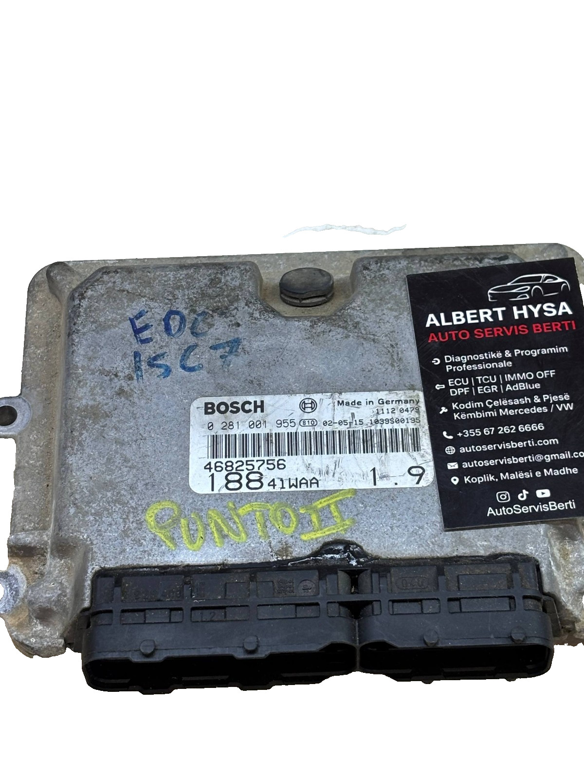 46825756 Bosch Engine ECU EDC15C7 188 41WAA 1.9 0281001955 OEM