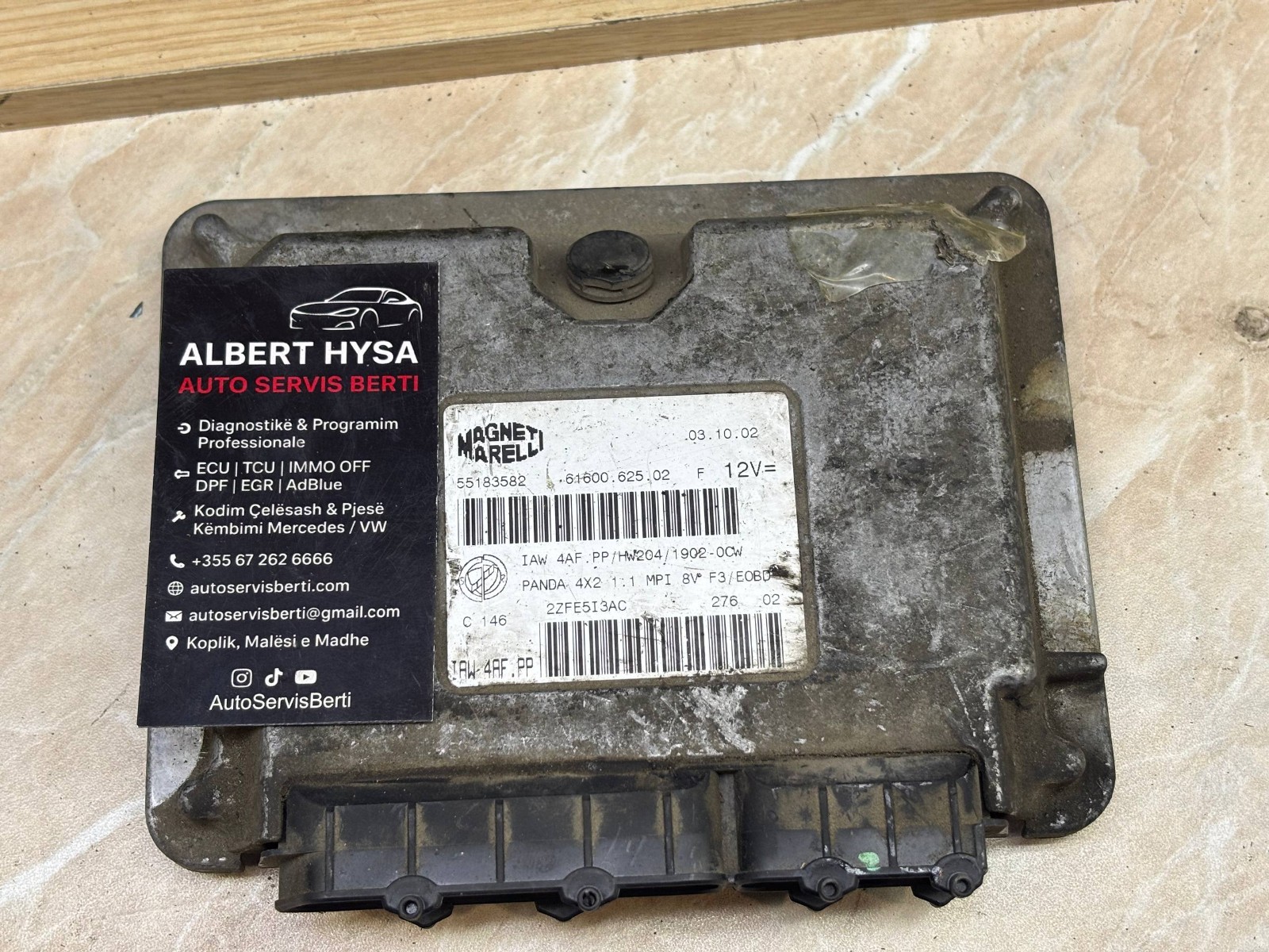 55183582 Magneti Marelli Engine ECU IAW 4AF.PP 61600.625.02 OEM