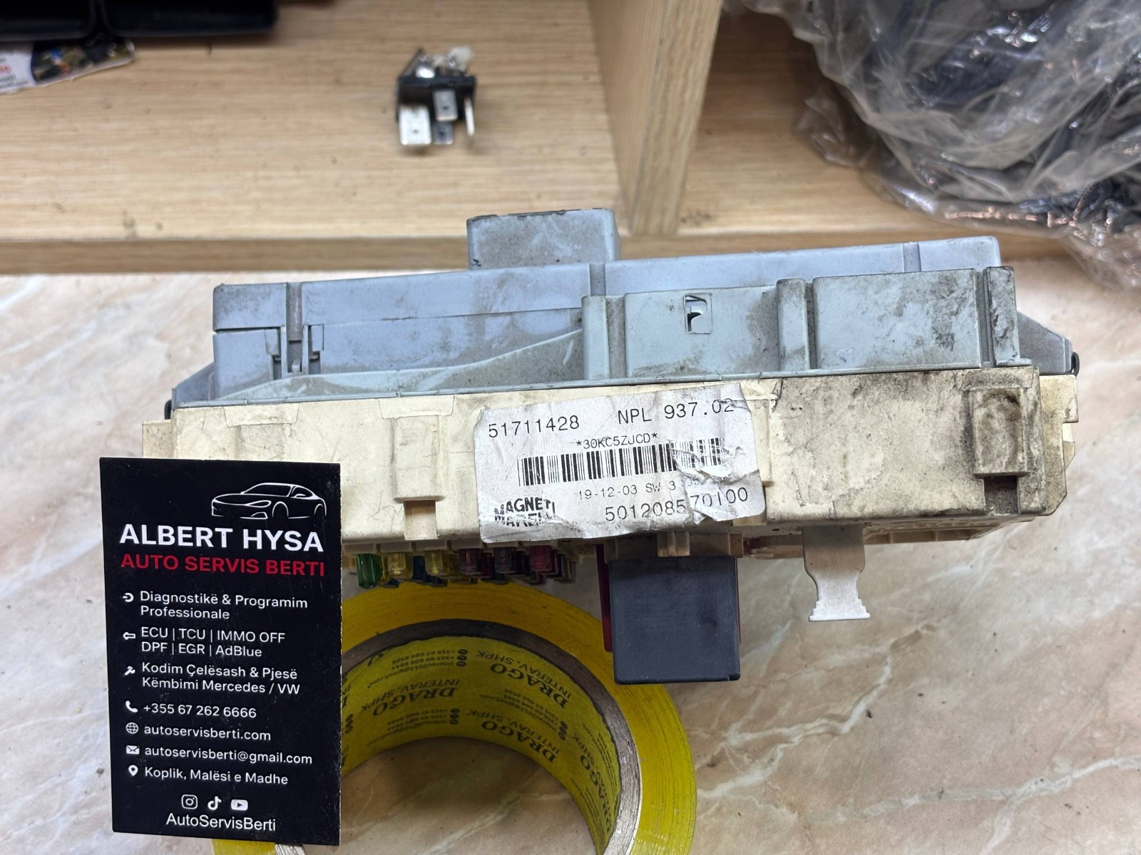 51711428 Magneti Marelli Control Module 501208570100 NPL 937.02 OEM