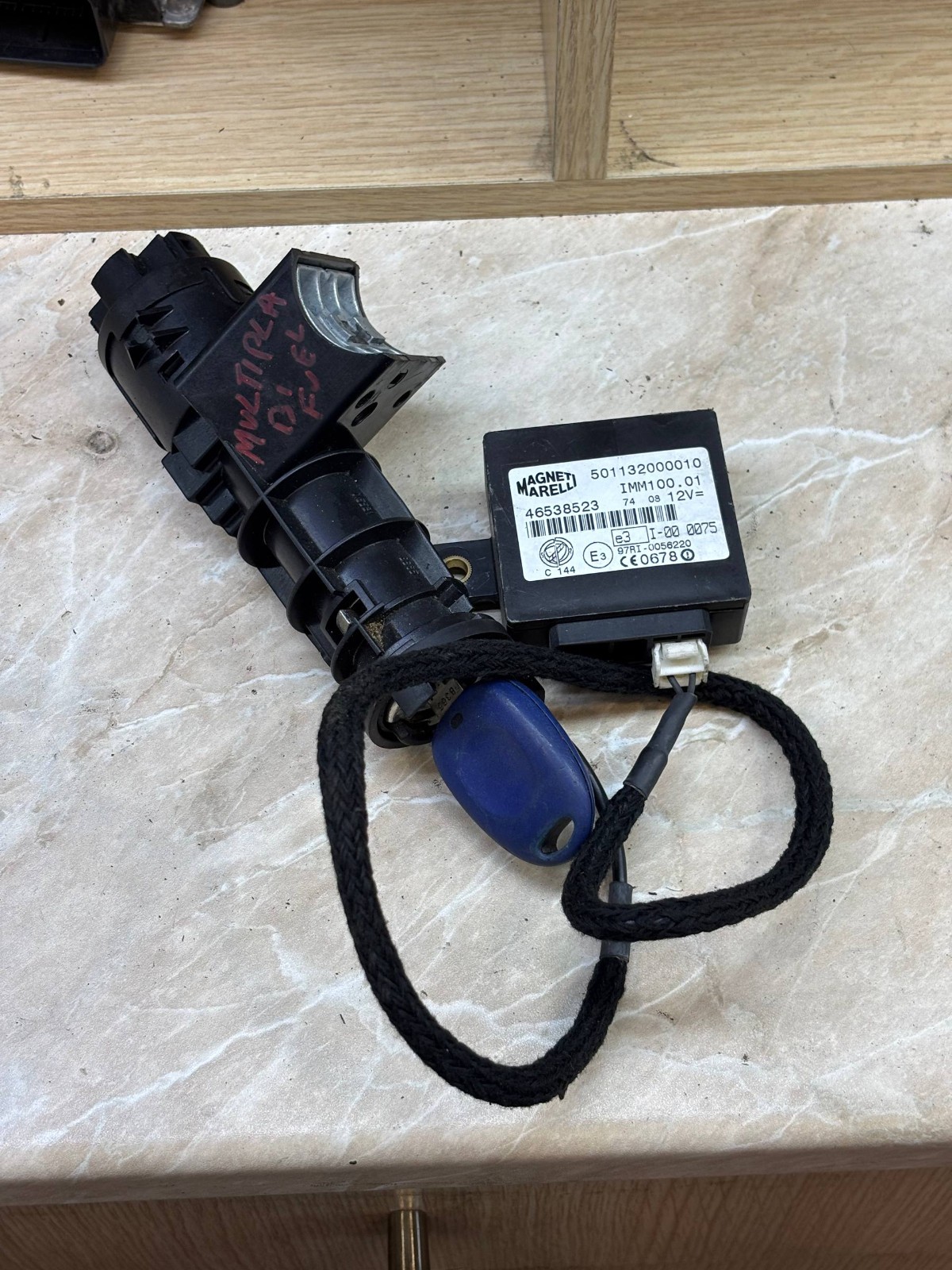 46538523 Magneti Marelli EZS Electronic Ignition Switch With Key 501132000010 OE