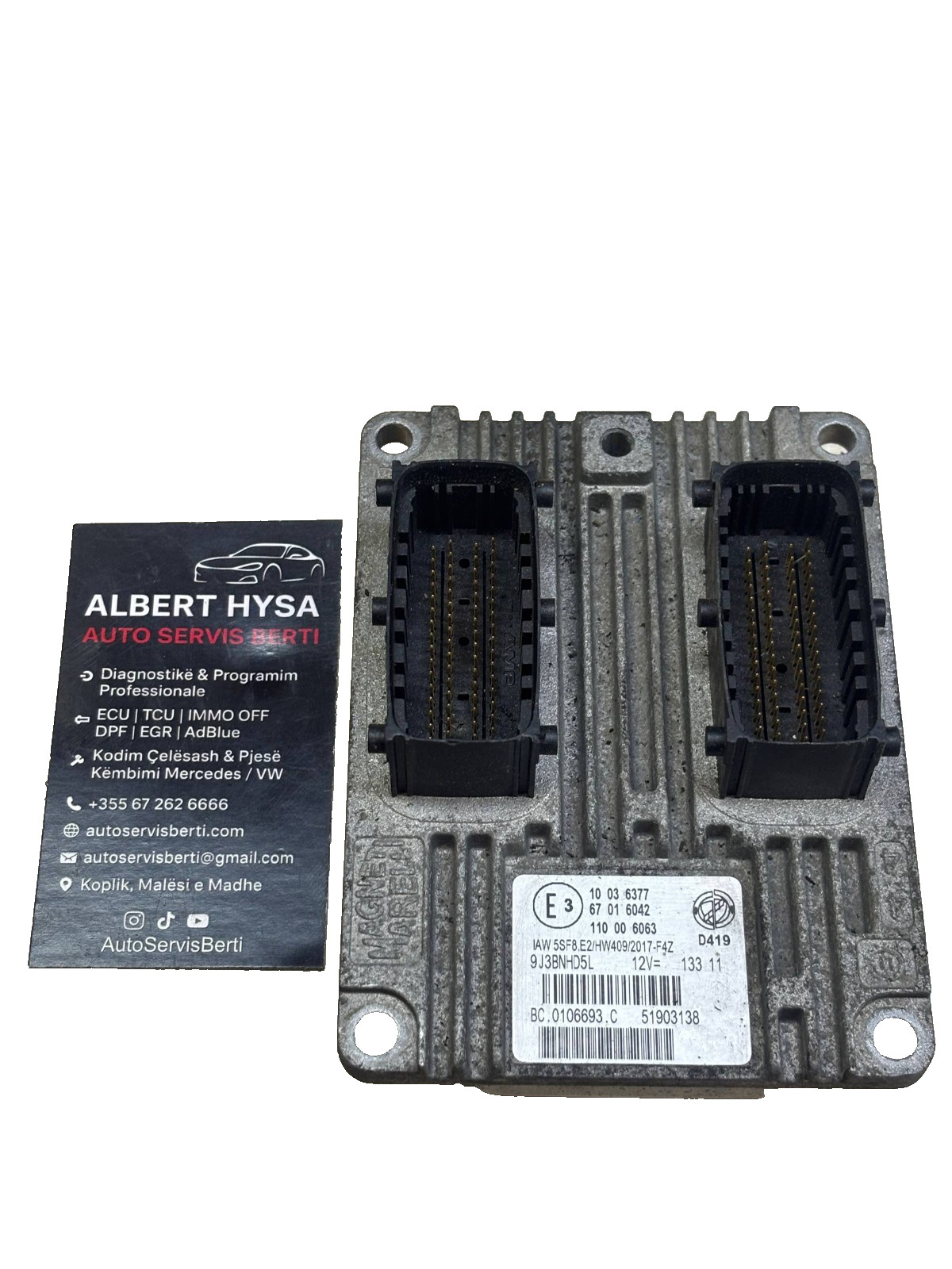 51903138 Magneti Marelli IAW 5SF8.E2 ECU D419 BC.0106693.C