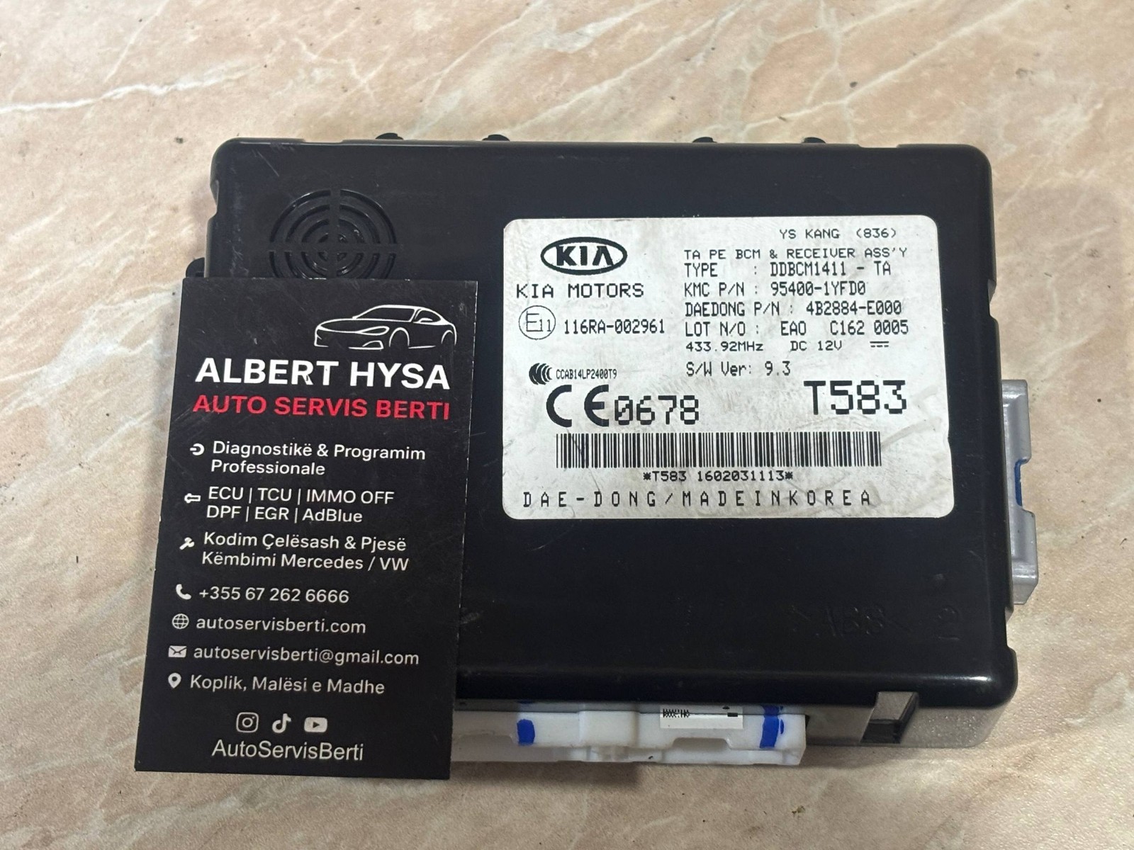 Kia BCM Body Control Module 95400-1YFD0 DDBCM1411-TA OEM