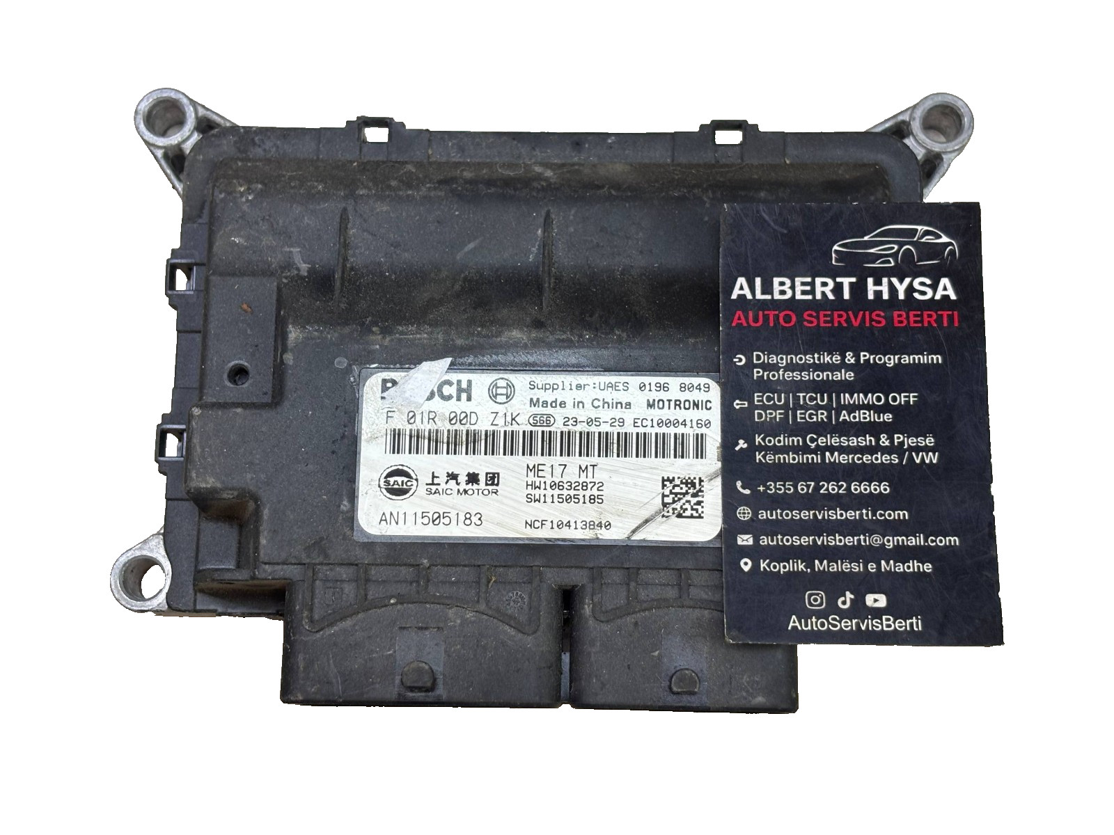 Bosch ME17 MT Engine ECU F01R00DZ1K AN11505183