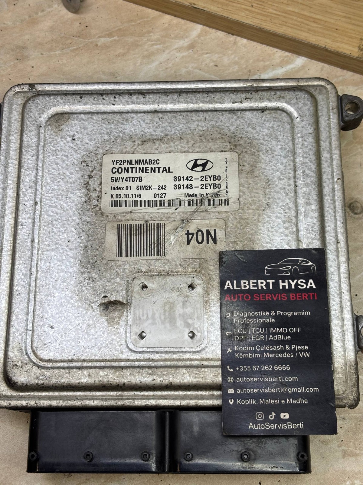 Continental Engine ECU 39142-2EYB0 5WY4T07B