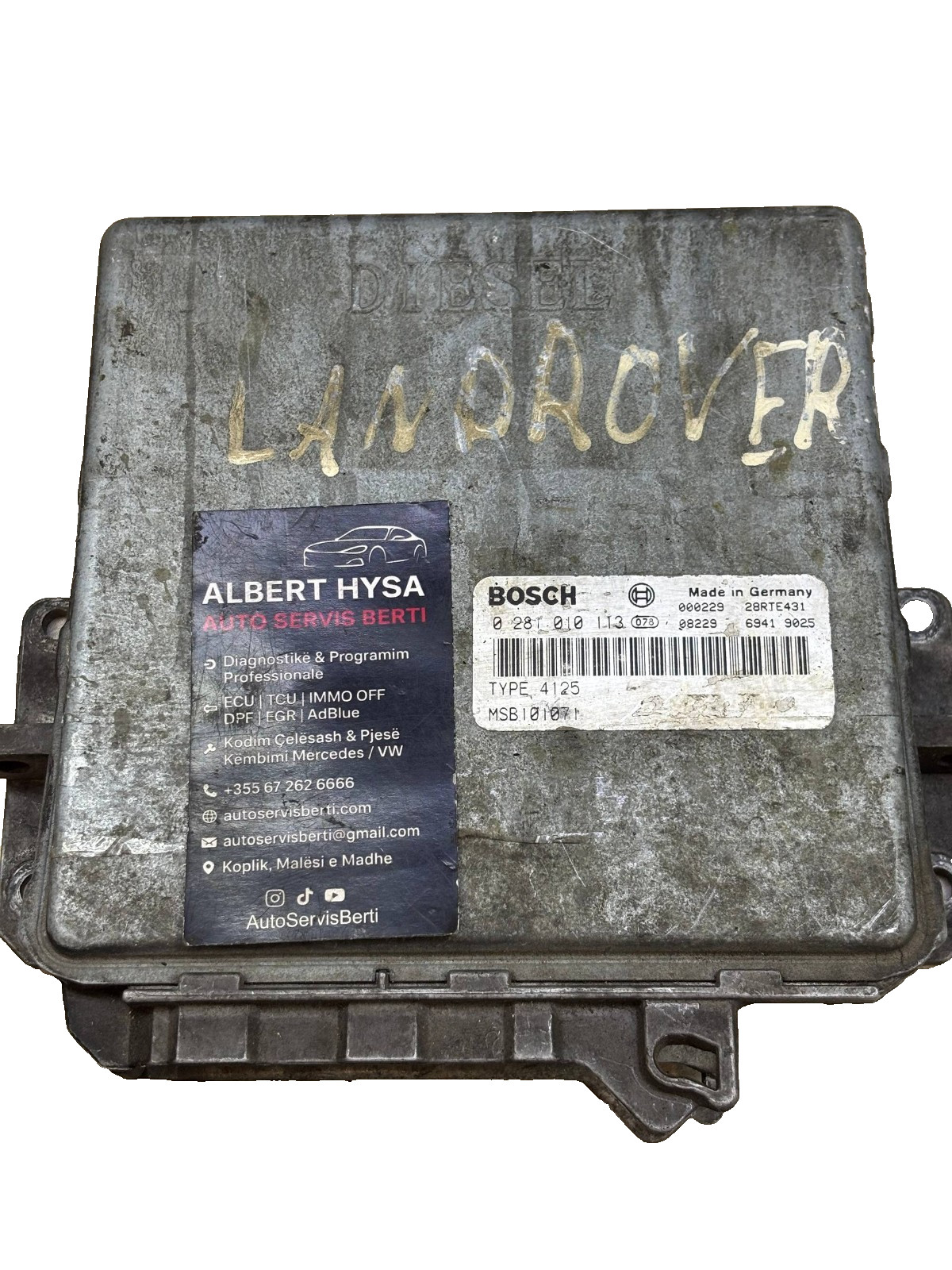 Bosch Engine ECU Type 4125 MSB101071 0281010113