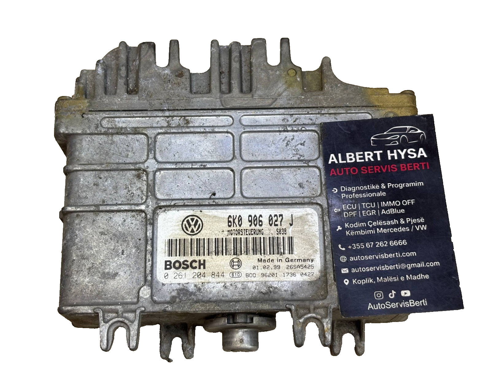 Bosch Engine ECU 6K0906027J 0261204844