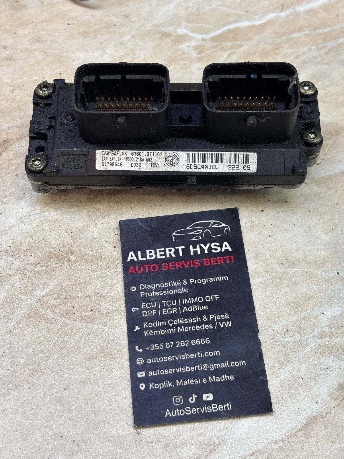 Magneti Marelli Methane Injection ECU 51798646 IAW 5AF.SK 61601.371.01