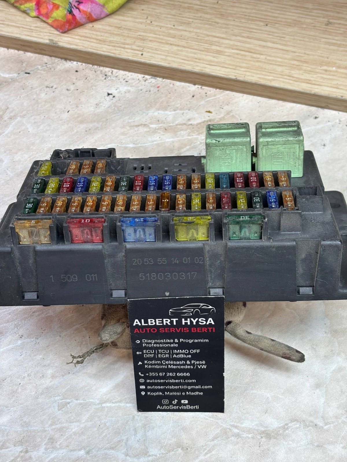 518030317 RELAY FUSE BOX MULTIFUNCTION RELAY 20 53 55 14 01 02 - 1509011