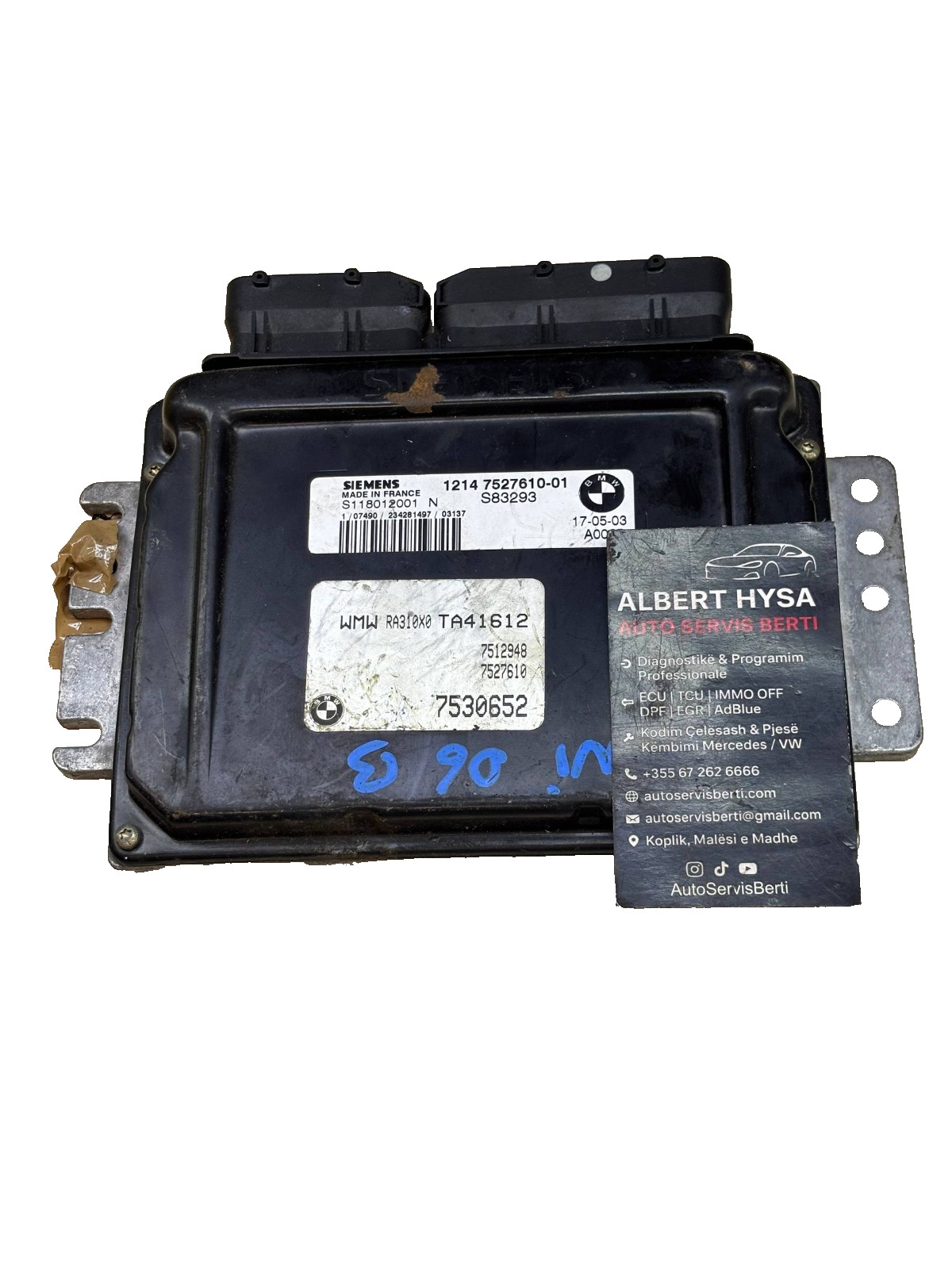 ECU BMW S118012001N S83293 1214 7527610-01 SIEMENS