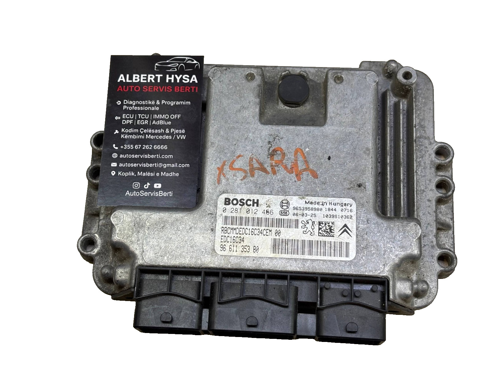 9661135380 BOSCH Diesel ECU Engine Control Module 1 EDC16C34 0281012466