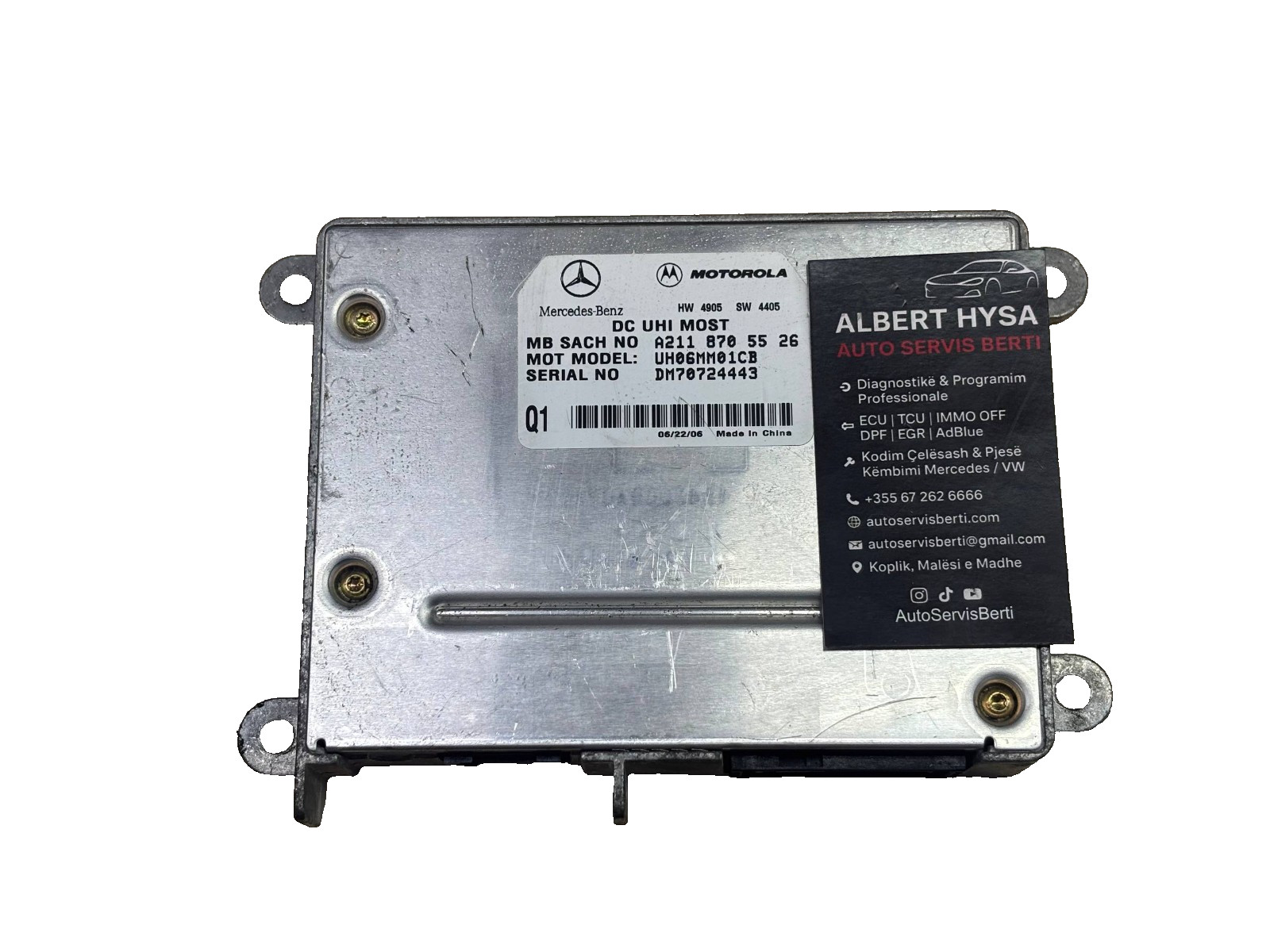 Mercedes-Benz E-Class W211 Bluetooth Control Module OEM A2118705526 UH06MM01CB